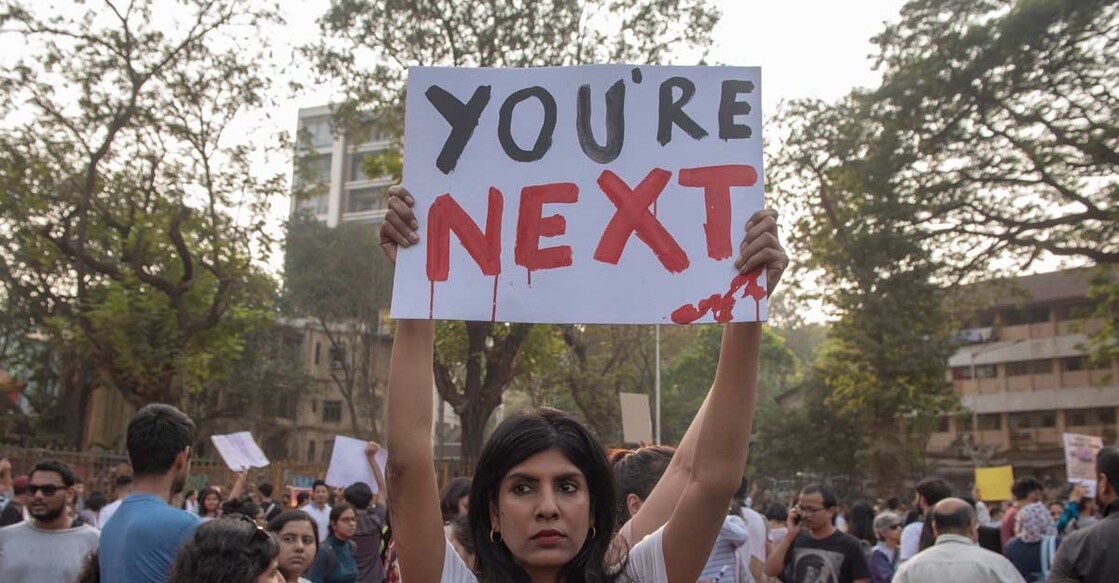 women at protest sites