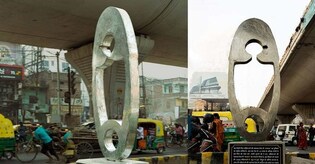 Giant safety pin in Patna highlights dignified healthcare for women
