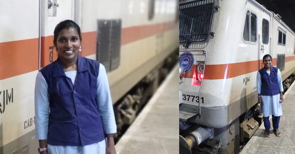 Piloting a train could seem an easy job for many people, but the reality is different, according to Karthika. Photo: Special arrangement