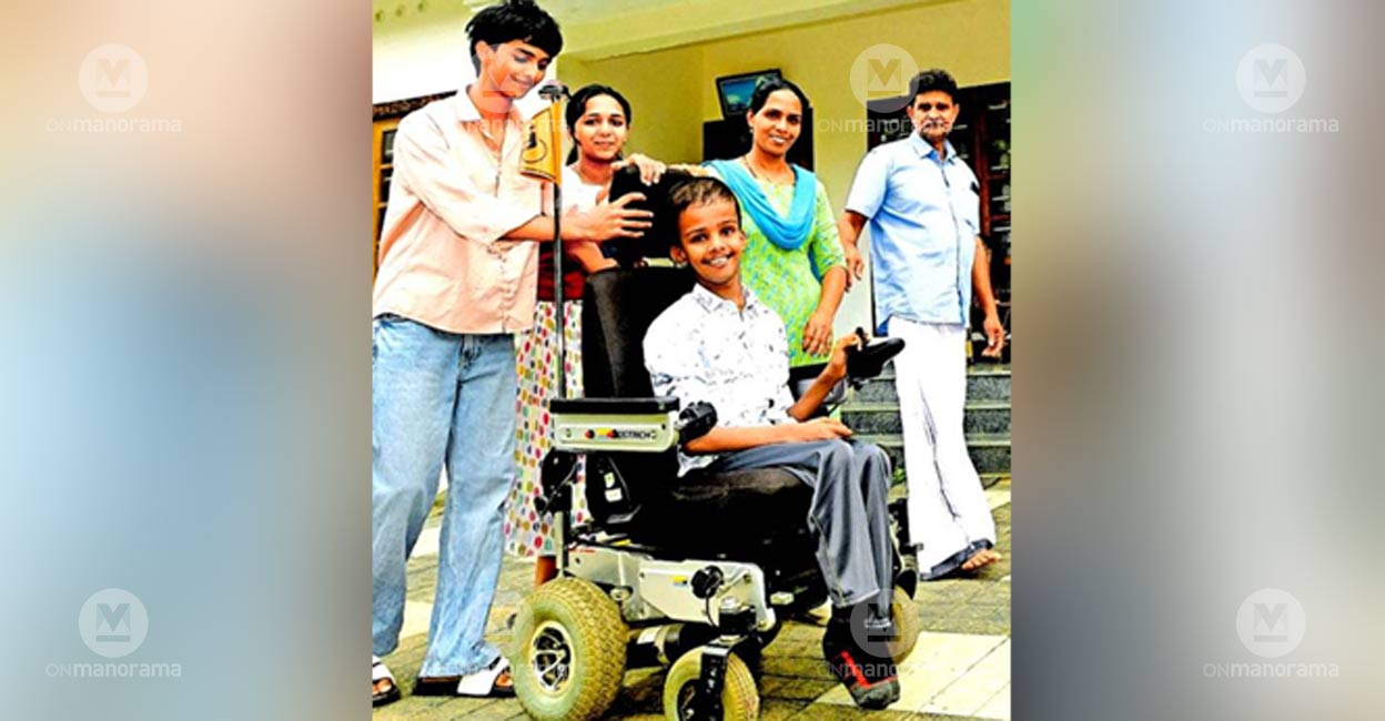 preethi-fighter-wm-c Preethi Babu (3R) with family. Photo: Reju Arnold/Manorama