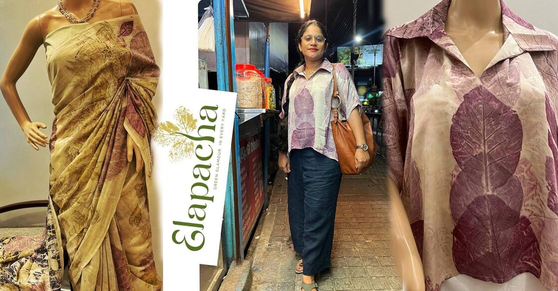 Today, Soumya runs a production unit in Idukki and a stitching unit in Ernakulam, shipping her eco-printed products to clients in Indian cities like Bengaluru, Chennai, and Delhi, as well as countries like Dubai, the US, and the UK. Photos: Ilapacha/ Instagram. 