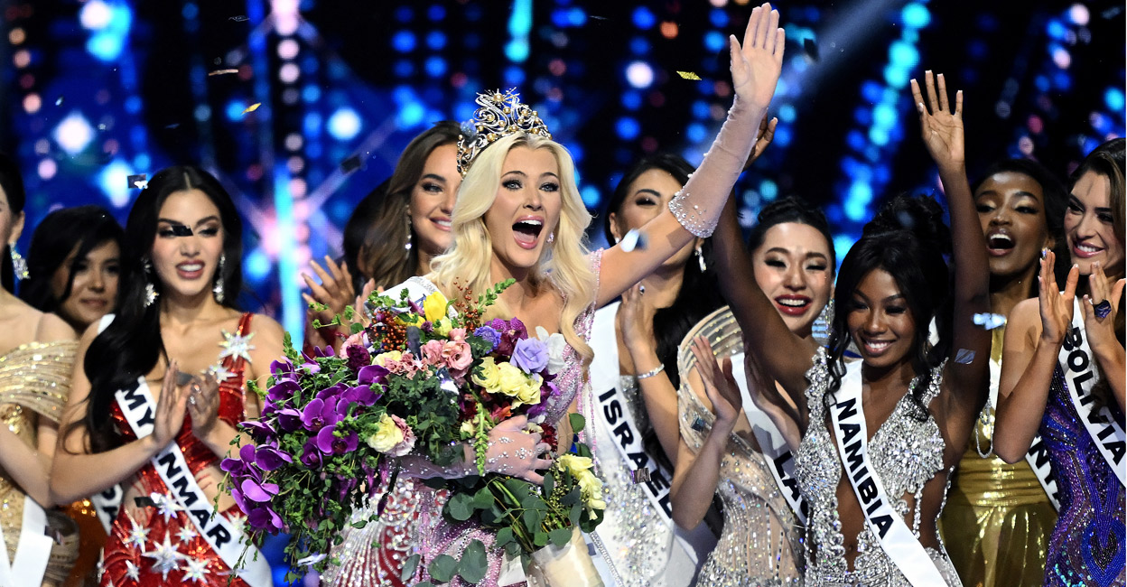 Miss Universe Victoria Kjaer Theilvig after winning the pageant. Photo: AFP