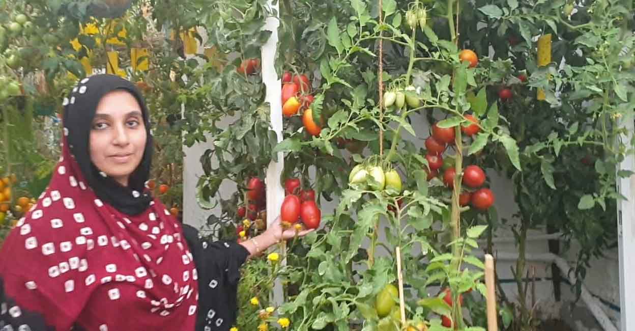 An engineer by profession, Saneera is confident that she can manage and run the Miracle Vegetable Garden. Photo: Special arrangement