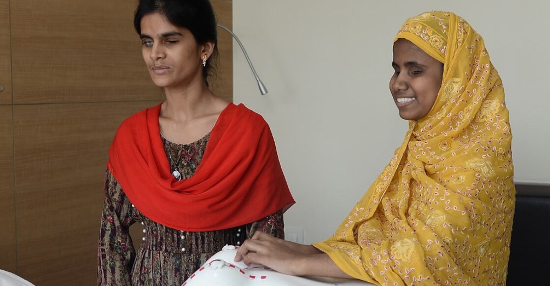 Ayesha (L) and Nurunissa meticulously study detailed medical histories and their training involves practising on mannequins. Photo: instagram.com/cytecare