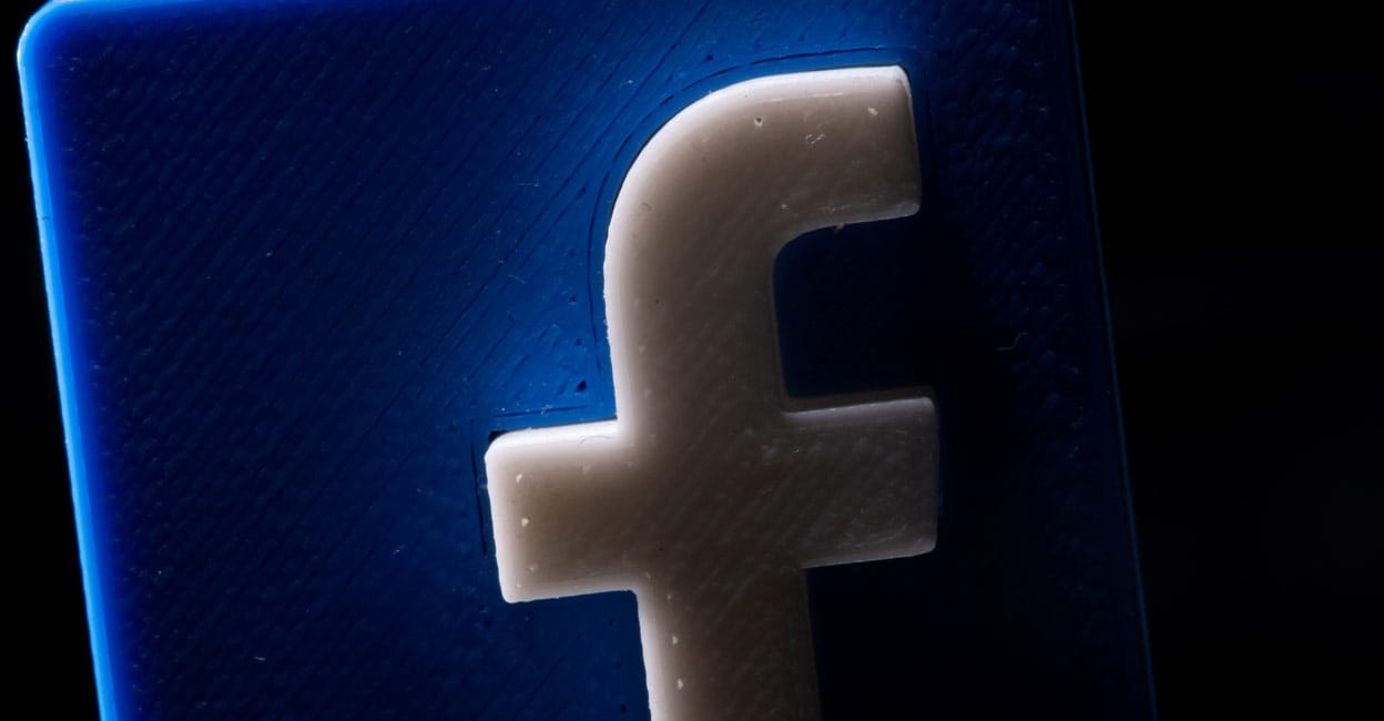 Facebook A 3D printed Facebook logo is seen in this illustration picture taken May 4, 2021. File Photo: REUTERS/Dado Ruvic