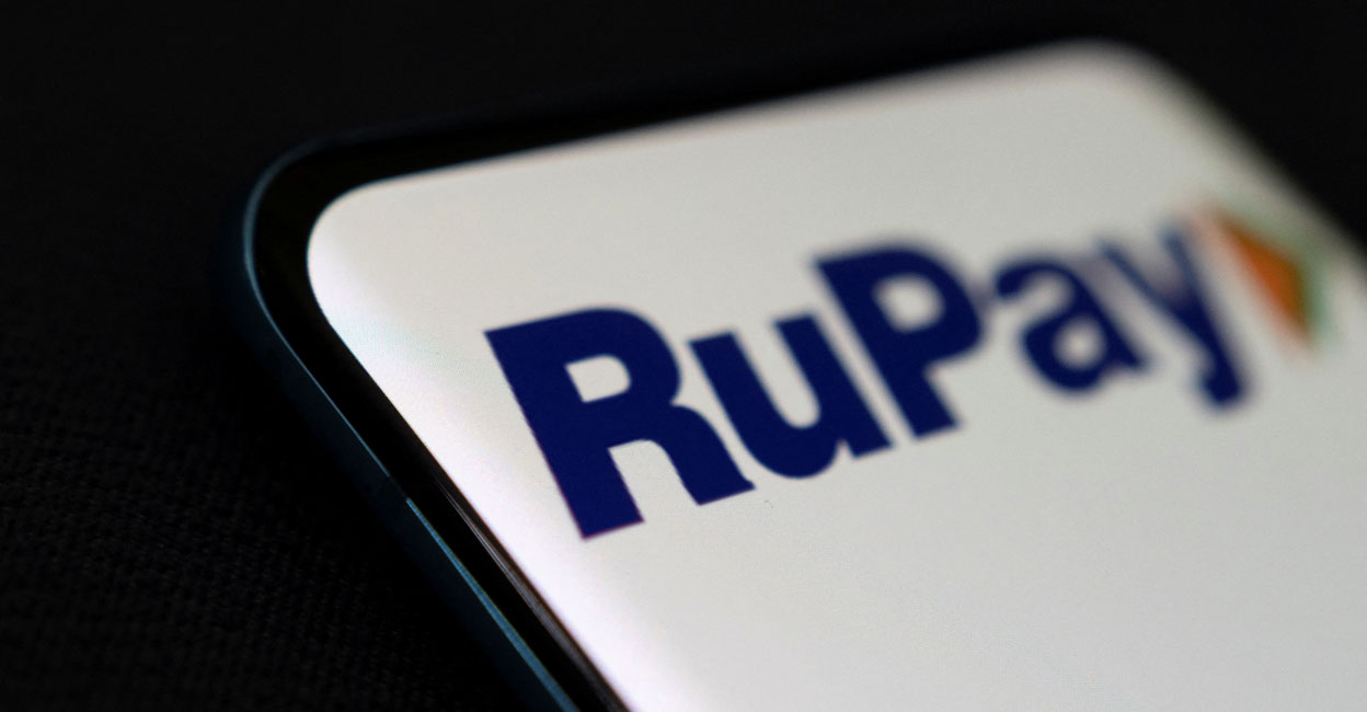 RuPay RuPay logo is displayed on the smartphone in this illustration taken, November 28, 2021. Photo: Reuters/Dado Ruvic