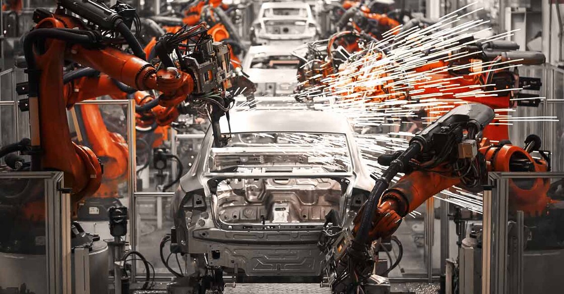 Cars being manufactured in an assembly line production. Representative Image/Shutterstock/Jenson