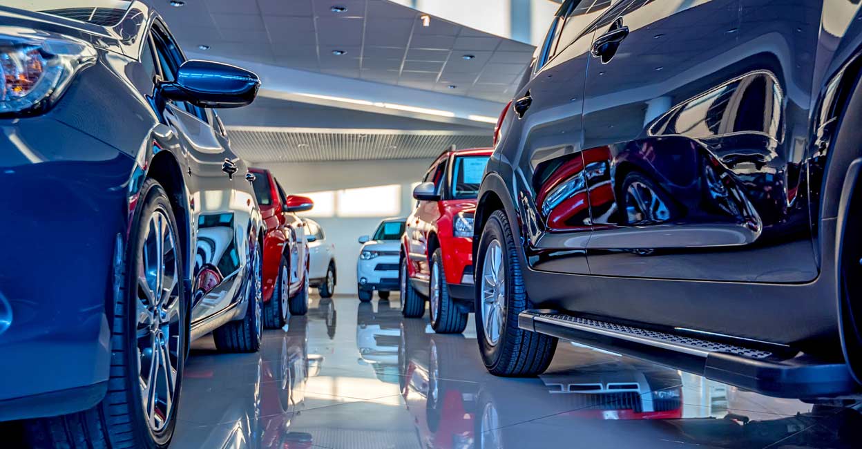 New cars at dealer showroom New cars at dealer showroom. Representative Image/Shutterstock/Yakov Oskanov