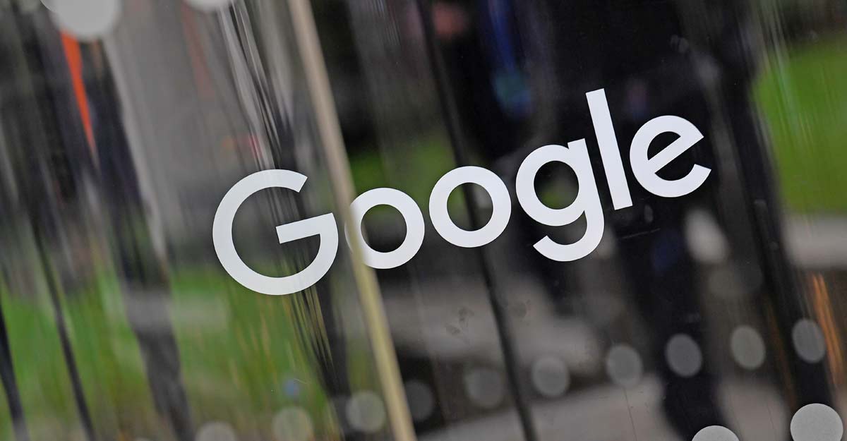 ALPHABET-GOOGLE-RESEARCH FILE PHOTO: The Google name is displayed outside the company's office in London, Britain November 1, 2018. REUTERS/Toby Melville/File Photo