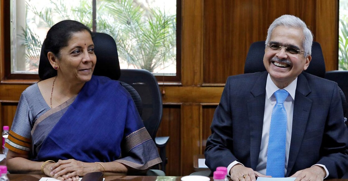 Finance Minister Nirmala Sitharaman and the Reserve Bank of India (RBI) Governor Shaktikanta Das attend the RBI's central board meeting in New Delhi, India July 8, 2019. Reuters/Anushree Fadnavis