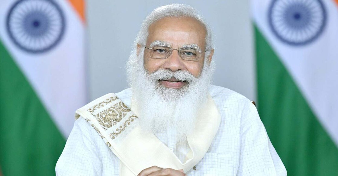Prime Minister Narendra Modi interacts with the class 12th students and their parents, through video conferencing, in New Delhi,Thursday, June 3, 2021. PTI