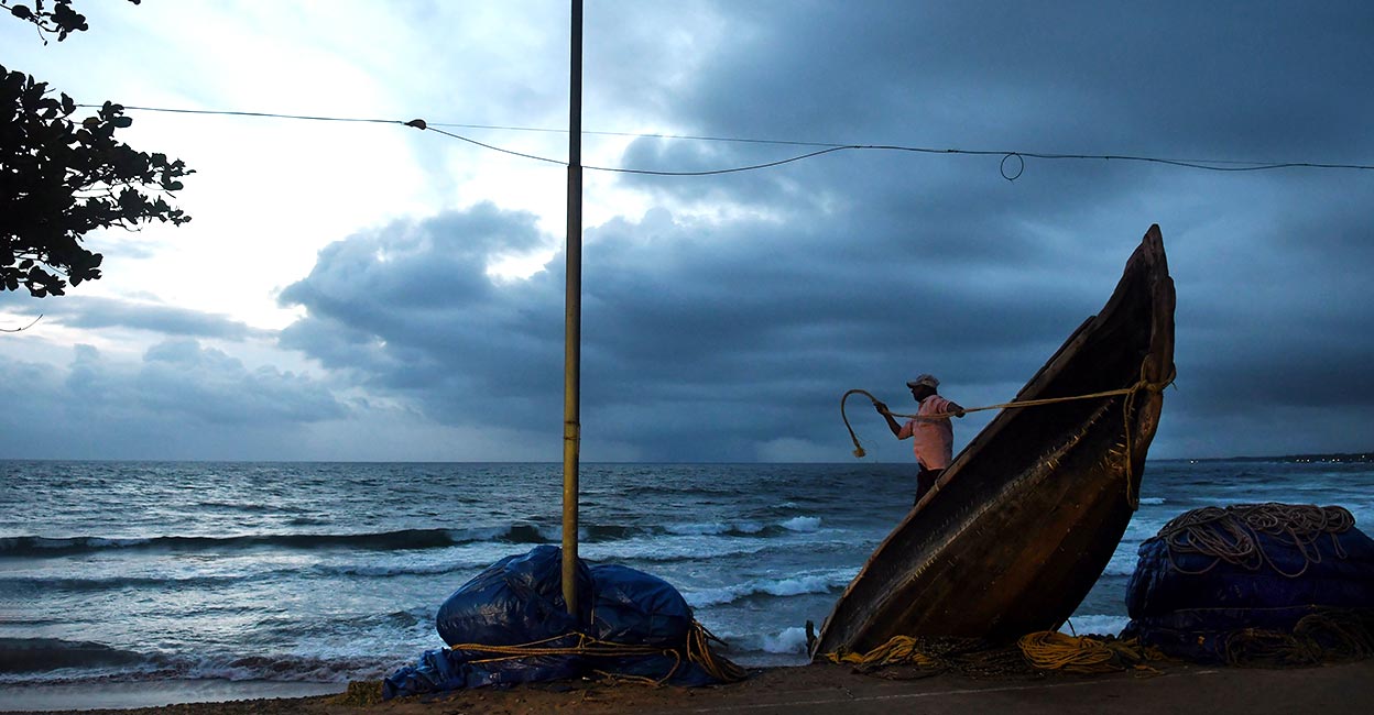 Monsoon Dark clouds hover in the sky after the South West monsoon made its footfall in Kerala, in Thiruvananthapuram. PTI