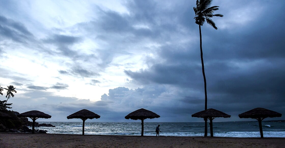 Dark clouds hover in the sky after the South West monsoon made its footfall in Kerala in Thiruvananthapuram. PTI