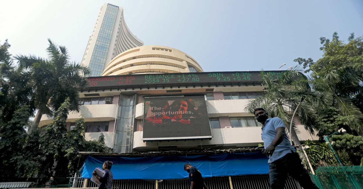 India stock market People walk past the Bombay Stock Exchange (BSE) building in Mumbai, India, November 4, 2020. File photo: REUTERS/Francis Mascarenhas
