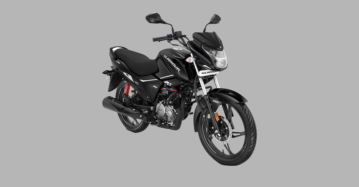 Glamour bike deals black colour price