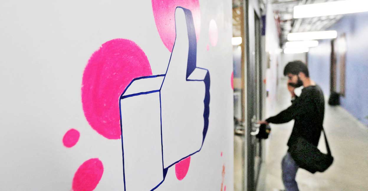 A man enters Facebook's new office in Mumbai, India May 27, 2016. Photo: Reuters/Shailesh Andrade