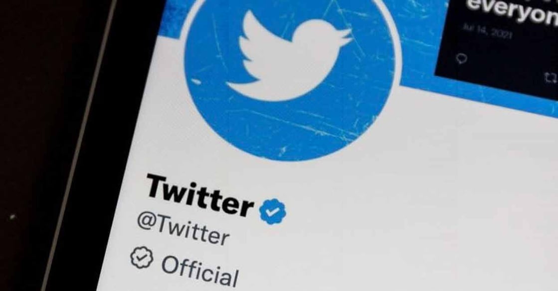 The Twitter profile showing showing the tag' official'.