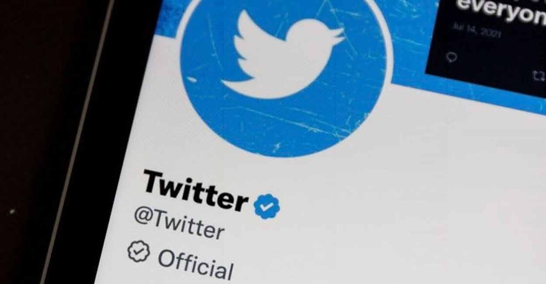 Twitter The Twitter profile showing showing the tag' official'.