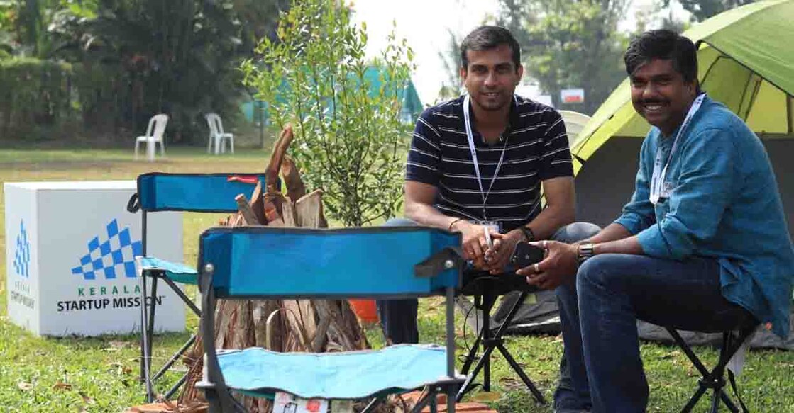 From left - Prabil M J, Sooraj P U, founders of Campper