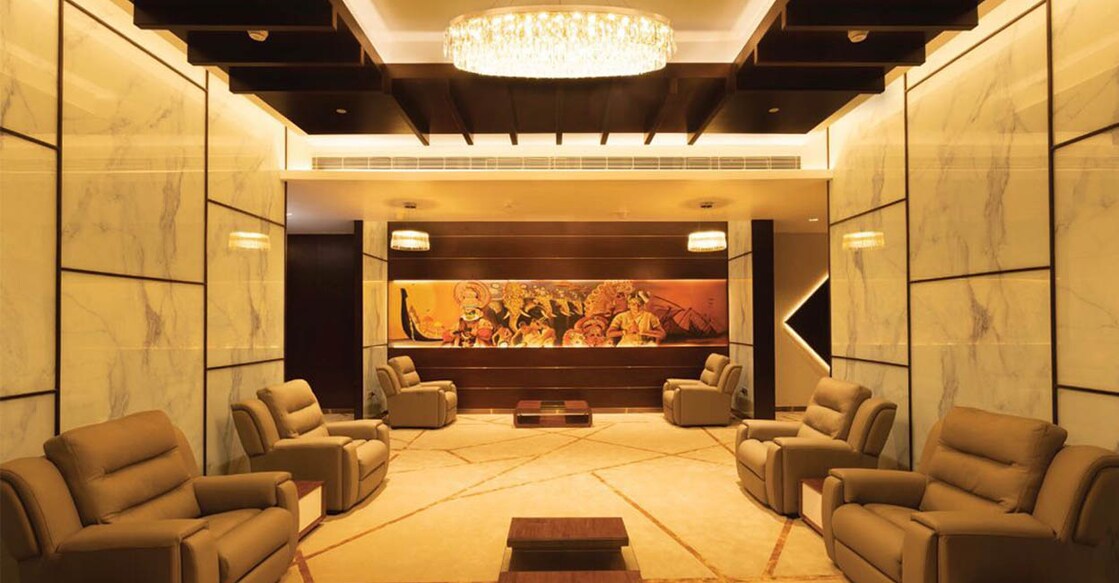The lobby of CIAL’s new Business Jet Terminal. Photo: Special Arrangement