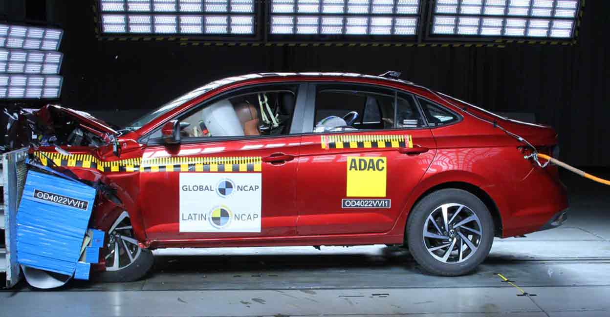 volkswagen-vitrus It was the first crash test of Volkswagen's midsize sedan and the vehicle passed the test with 92% safety for senior passengers. It scored 36.94 points out of a total of 40 points : Manorama Online/Latin NCAP