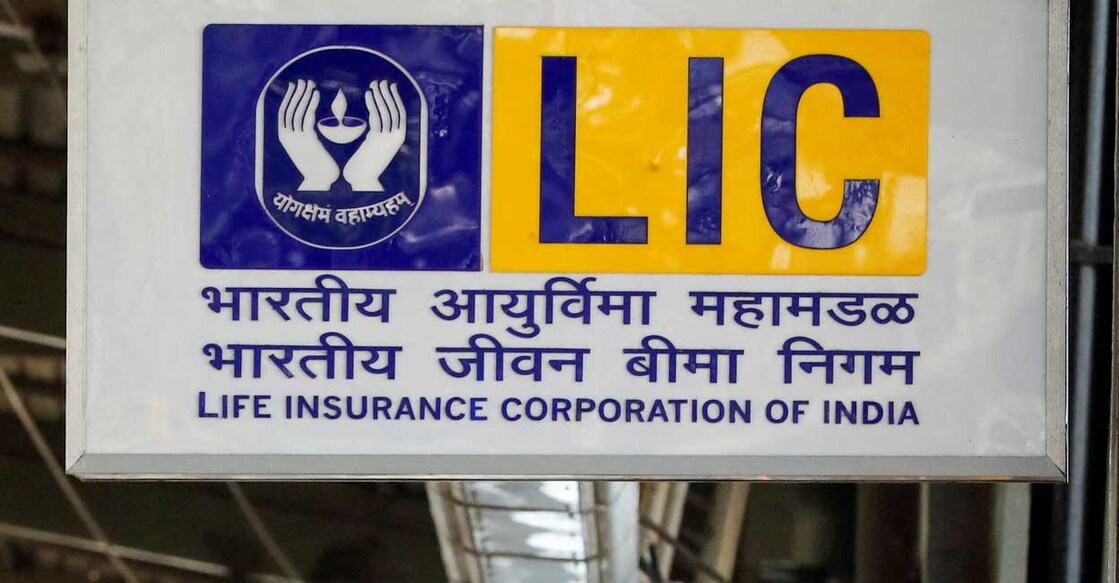 Life Insurance Corporation of India (LIC) logo is seen at a metro station in Mumbai, India, January 31, 2022. Reuters/Francis Mascarenhas
