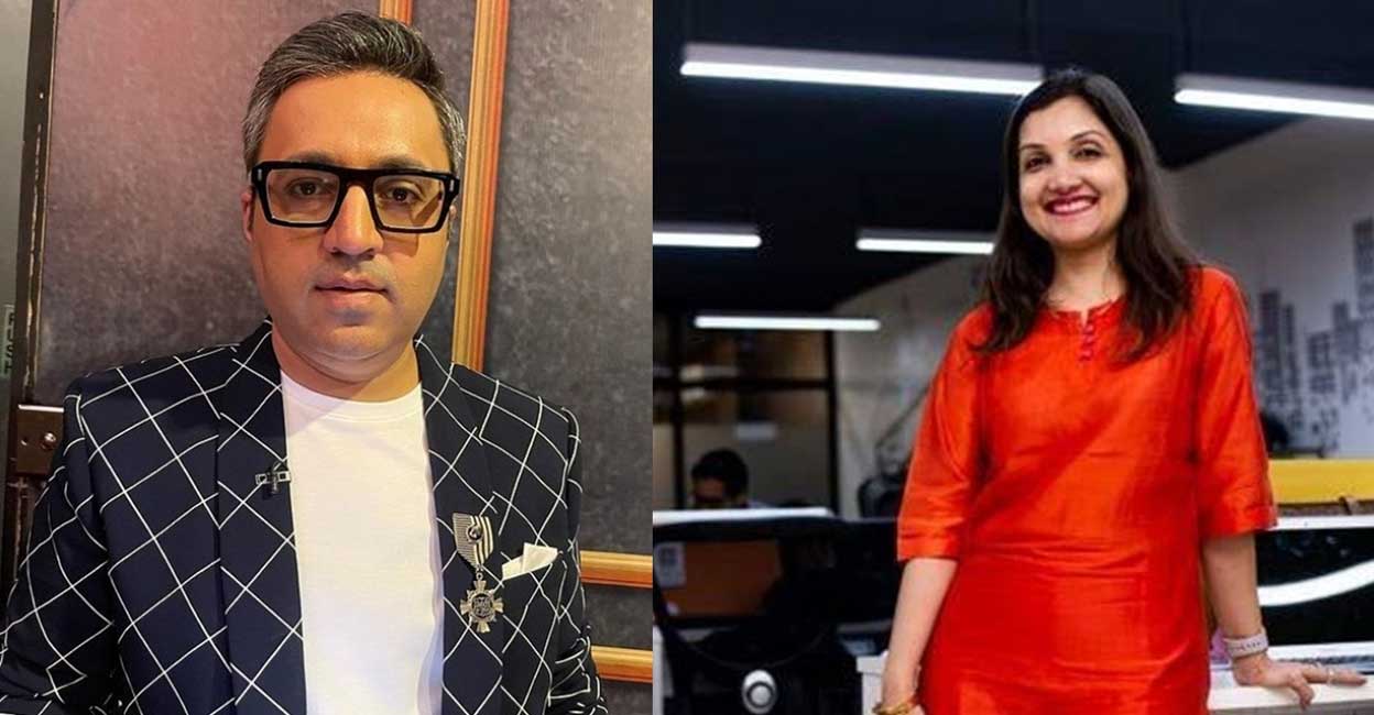 Ashneer Grover and Madhuri Jain