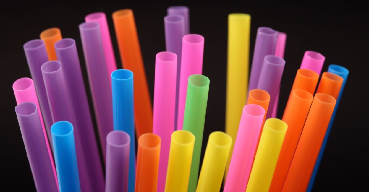 Plastic straws.