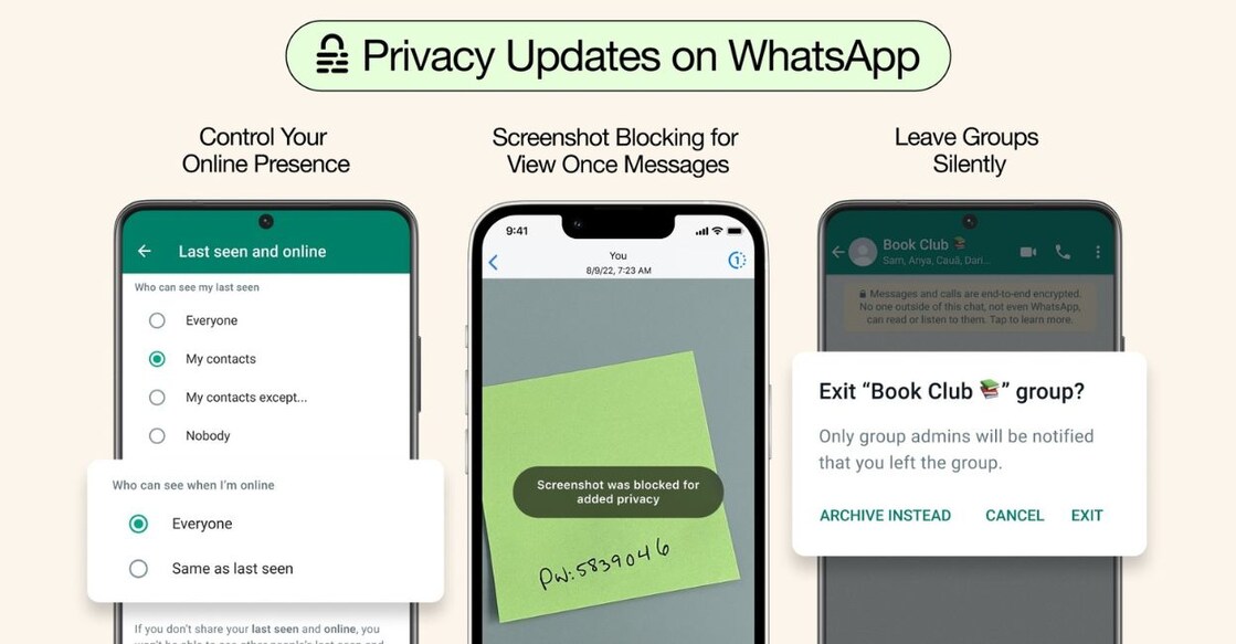 Privacy updates on WhatsApp. PHOTO: IANS