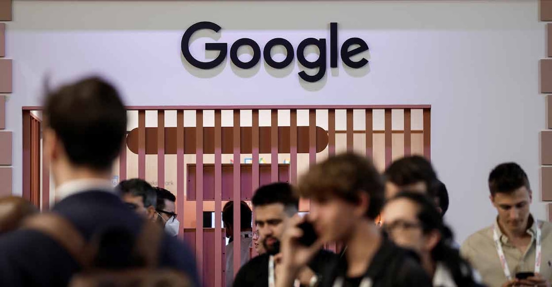 A logo of Google is seen at its exhibition space, at the Viva Technology conference dedicated to innovation and startups at Porte de Versailles exhibition center in Paris, France. File photo: Reuters/ Benoit Tessier