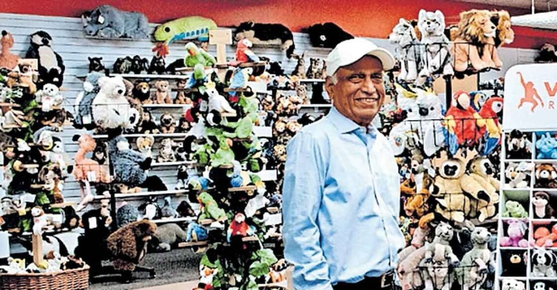 Balachandran at his toy store. Photo: Manorama