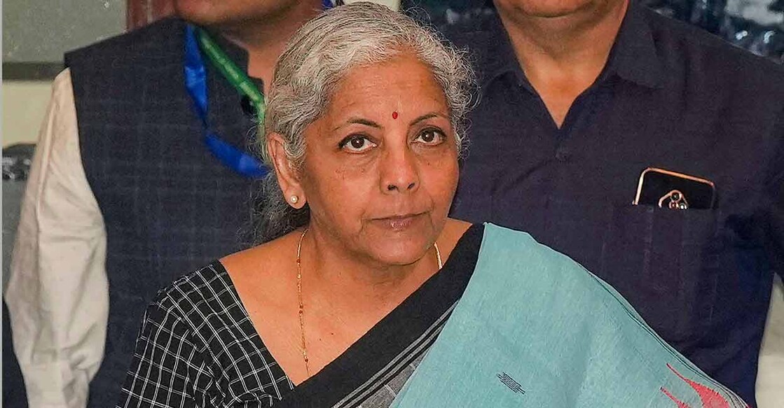 Finance Minister Nirmala Sitharaman during the 52nd Goods and Services Tax (GST) Council Meeting, in New Delhi, Saturday, Oct. 7, 2023. Photo: PTI