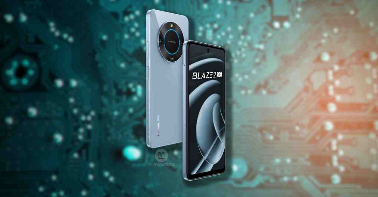 The Blaze 2 5G features a 2.5D Curved Screen with a 90 Hz refresh rate. Creative: IANS/Canva