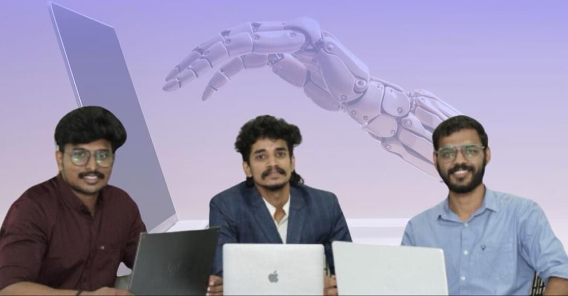 Akhil Haridas, Athil Krishna and Sarath S. Photo: Special Arrangement