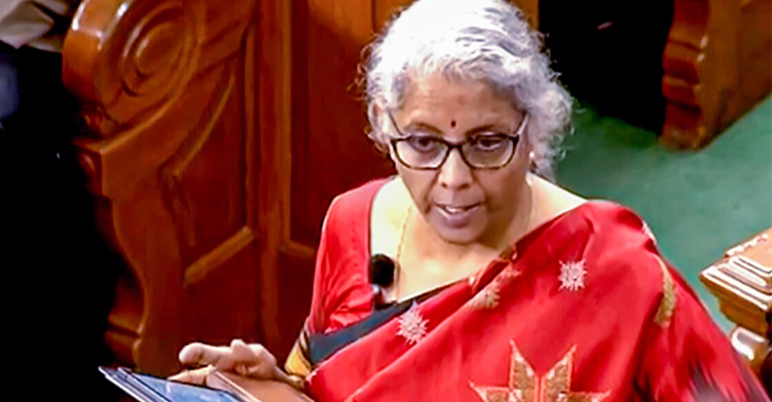 Union Finance Minister Nirmala Sitharaman presents the Union Budget 2023-24 in the Lok Sabha. Photo: PTI