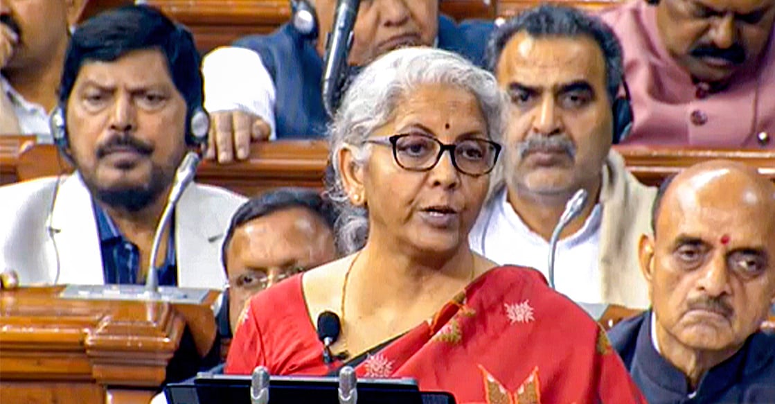 Union Finance Minister Nirmala Sitharaman presents the Union Budget 2023-24 in the Lok Sabha. Photo: PTI