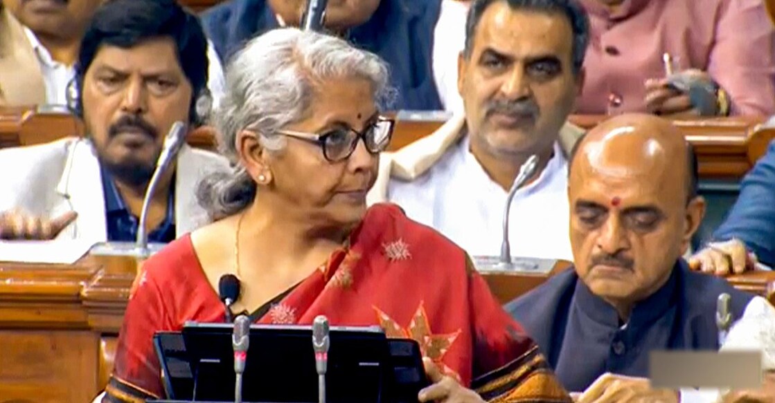 Union Finance Minister Nirmala Sitharaman presents the Union Budget 2023-24 in the Lok Sabha, in New Delhi, Wednesday, February 1, 2023. Photo: PTI