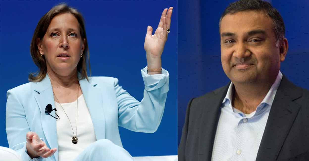 YouTube CEO Susan Wojcicki attends a conference at the Cannes Lions International Festival of Creativity, in Cannes, France on June 19, 2018. Neal Mohan (right) File photo: Reuters/Eric Gaillard