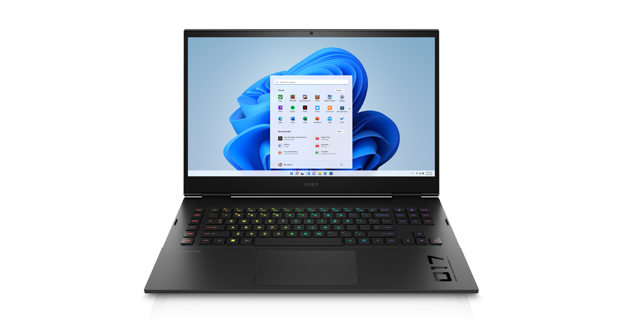 The highlight of Omen 17 is its keyboard, which is a full-size, 4 RGB backlit, shadow black keyboard with a 26-key rollover anti-ghosting key technology. Photo: Special Arrangement