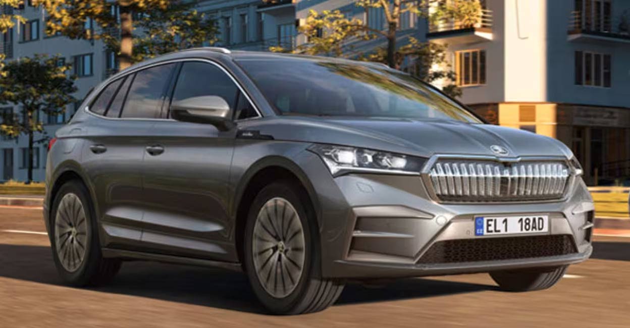 skoda-enyaq-1 The Enyaq L&K 85 variant with rear-wheel drive produces 278bhp of power. Photo: Manorama Online