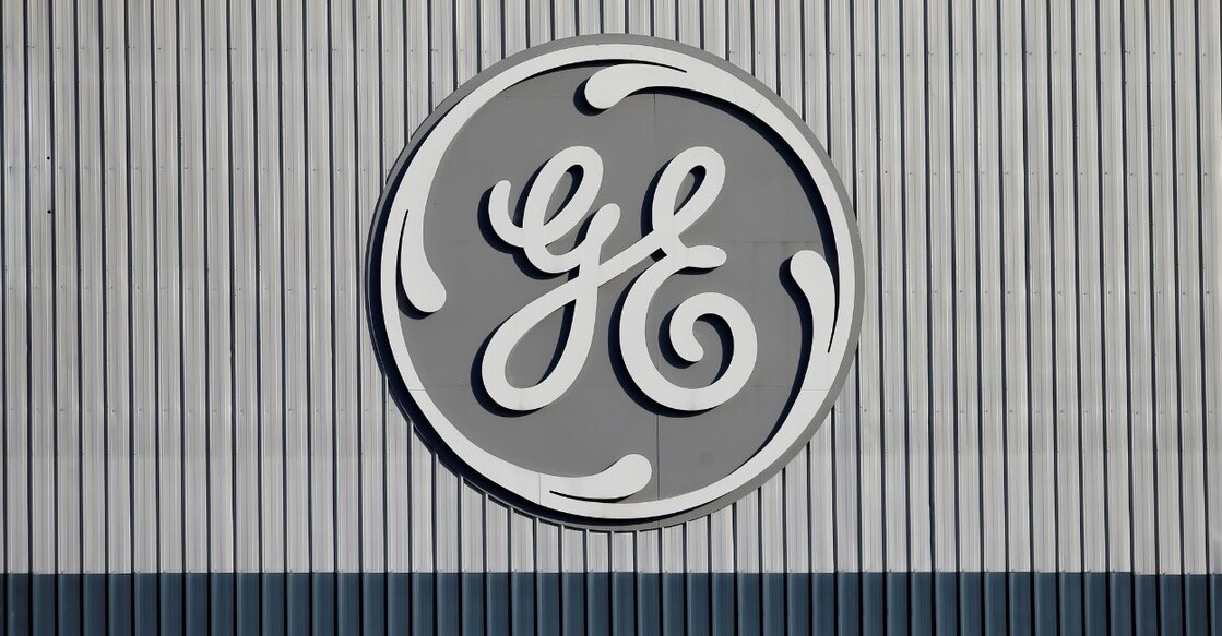 The logo of US conglomerate General Electric is pictured at the site of the company's energy branch in Belfort, France, February 5, 2019. Photo: Vincent Kessler/Reuters