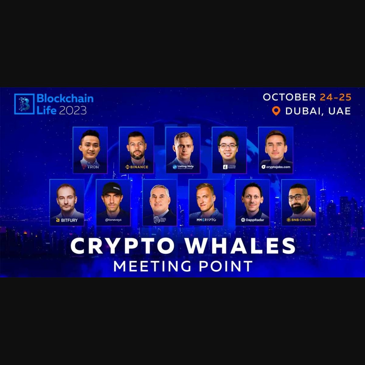 Crypto Whales to meet at Blockchain Life 2023 in Dubai
