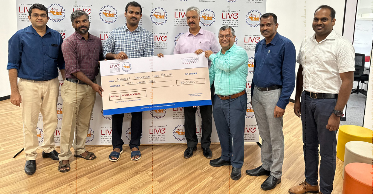 The startups that won the funding are NyQuest Innovation Labs Pvt Ltd and Pelican Thermogenics Pvt Ltd. Photo: Special arrangement 