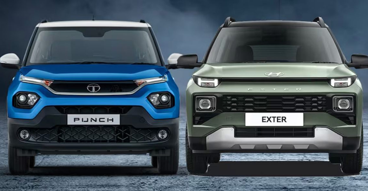 punch-and-exter Exter competes directly with Tata's Punch in terms of price and features. Photo: Manorama Online