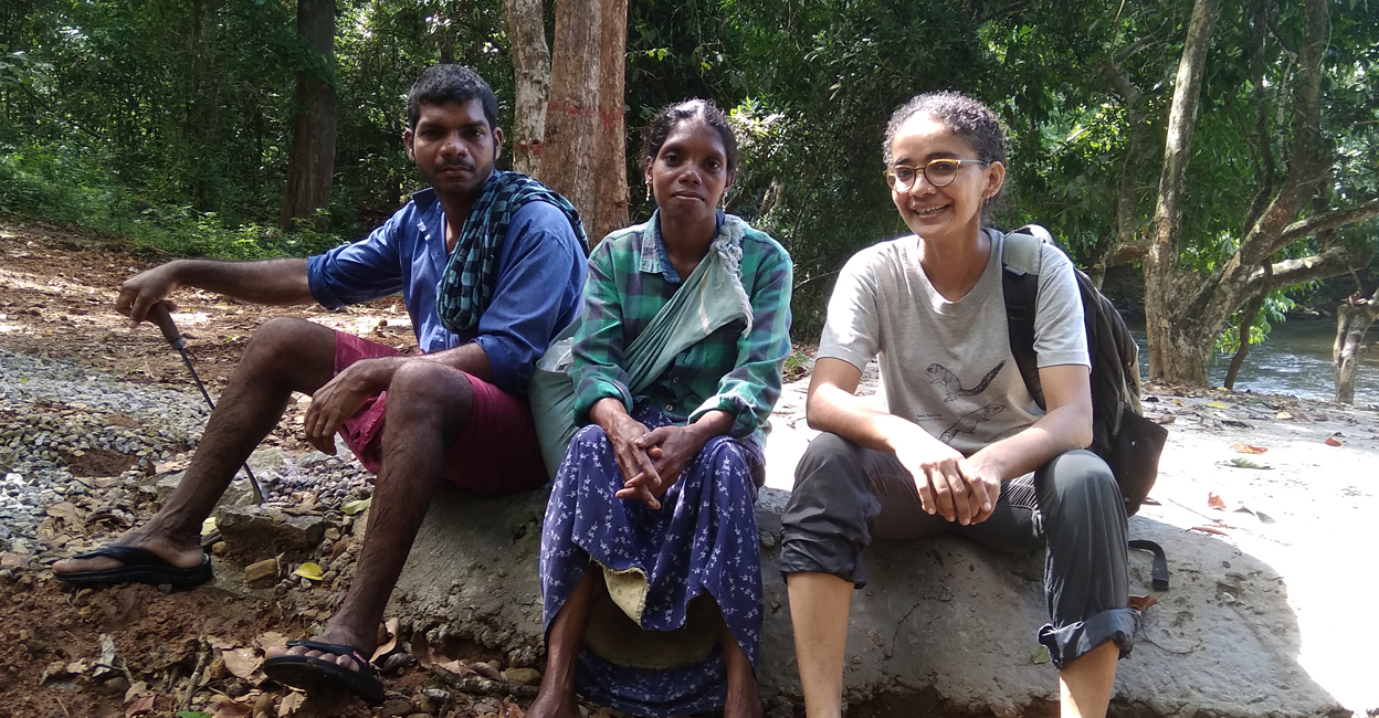 forest-post-2 Manju Vasaudevan (right) says Forest Post values the knowledge of the forest dwellers. Photo: Special arrangement