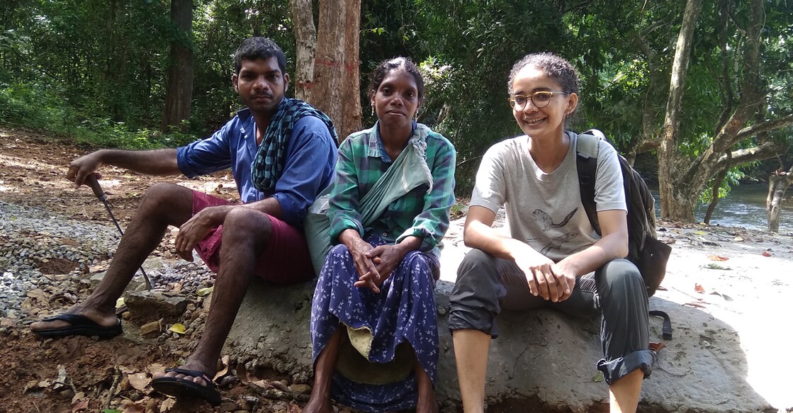 Manju Vasaudevan (right) says Forest Post values the knowledge of the forest dwellers. Photo: Special arrangement