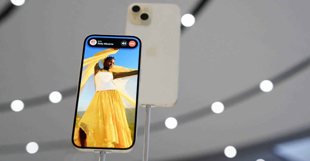 iphone-15-launch-add The new phones will have the USB-C charging standard, in accordance with a European law. Photo: REUTERS/Loren Elliott