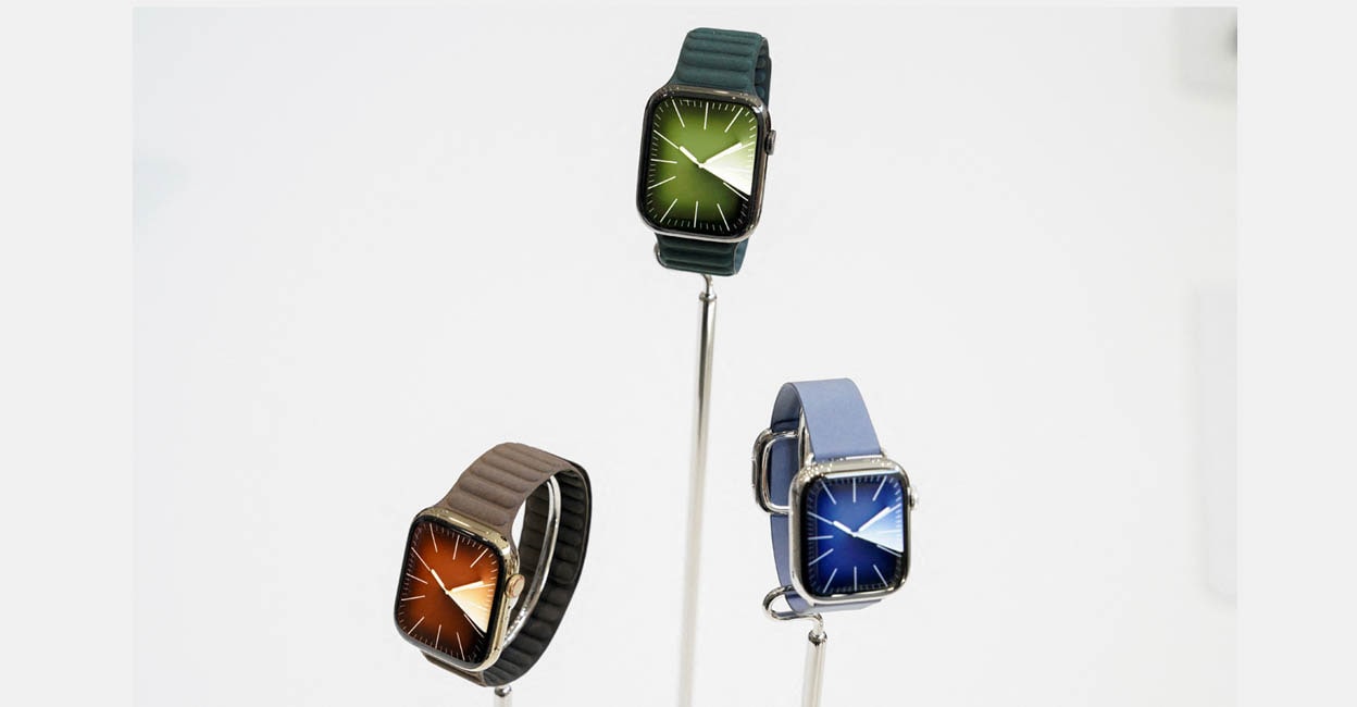 iphone-series-9-watch-add New Apple Watches Ultra 2 are displayed during the 'Wonderlust' event at the company's headquarters in Cupertino, California, US, on Tuesday. Photo: REUTERS/Loren Elliott