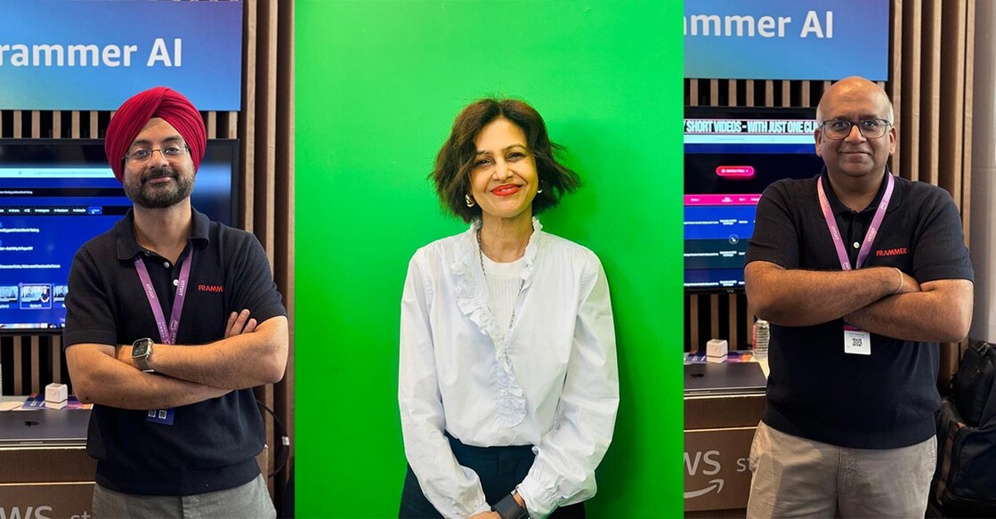 Kawaljith Singh Bedi, Suparna Singh and Arijeet Chatterjee, who have co-founded Frammer AI after quitting NDTV. Photos: Special arranegement