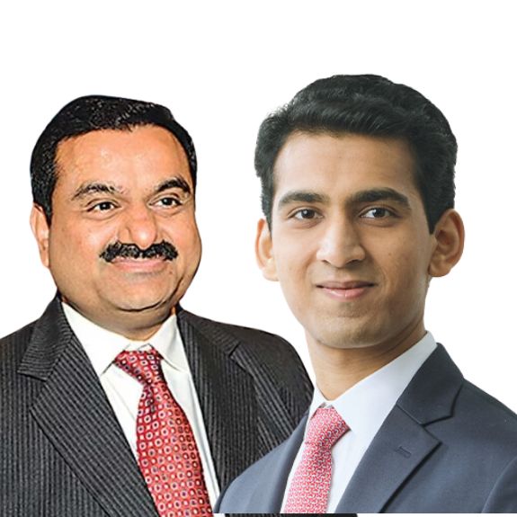 Sagar Adani and Gautam Adani
